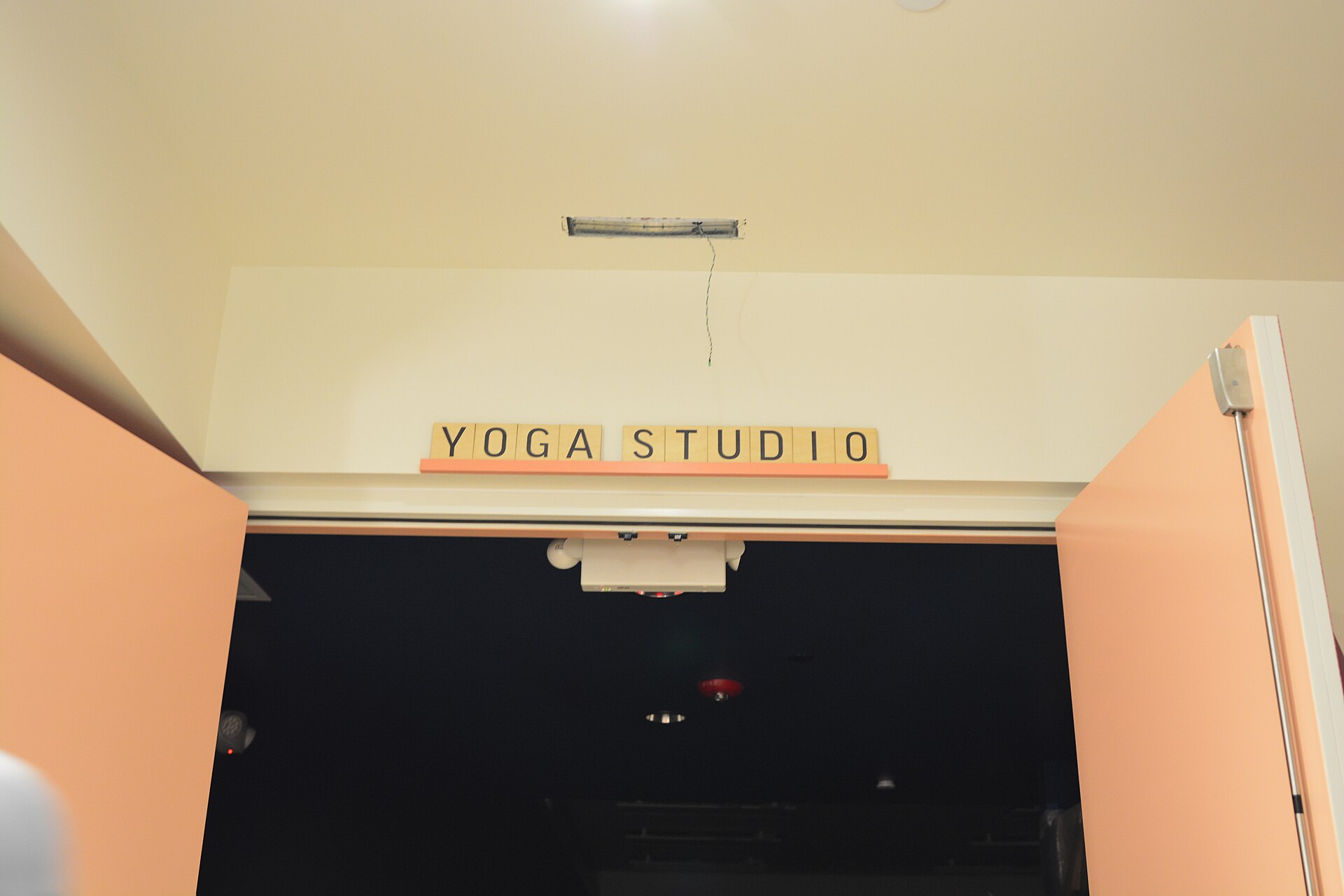 Yoga studio entrance