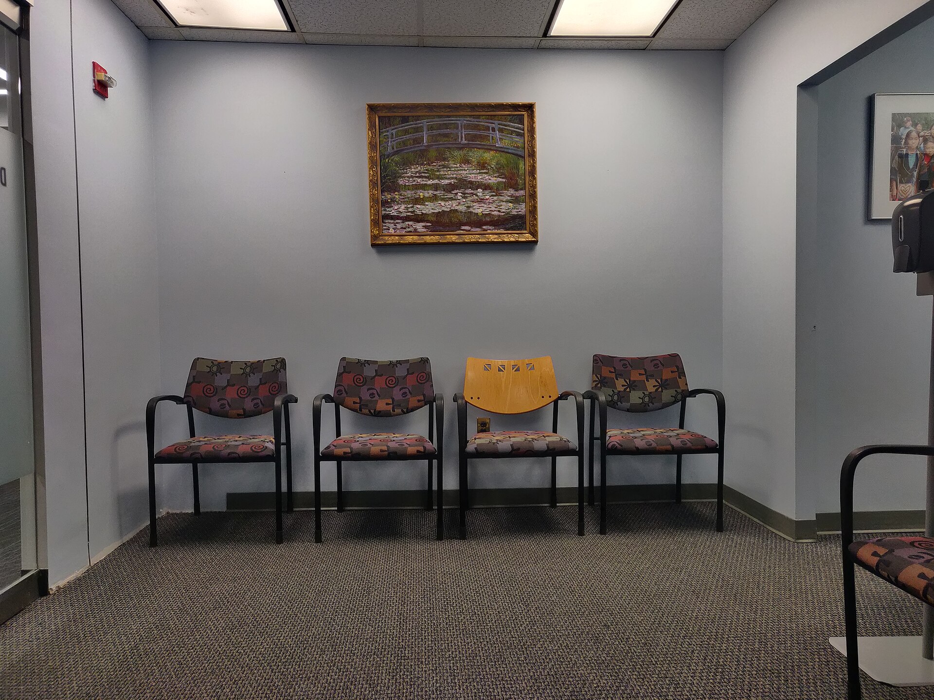 Medical clinic reception desk