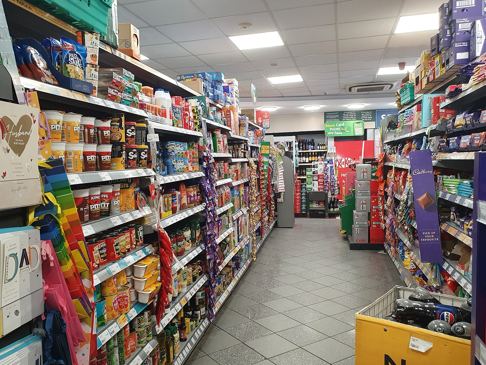 Convenience store interior